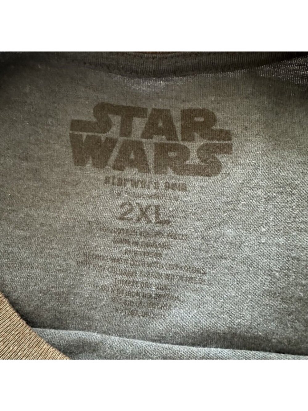 Storm Trooper Tee Youth 2XL Blue Grey I’m Busy Right Now Star Wars Long Sleeve - Picture 10 of 10